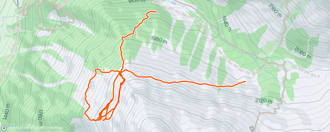 Map of the activity, Wanderung am Morgen