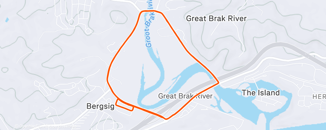 Mapa de la actividad (Morning Run)