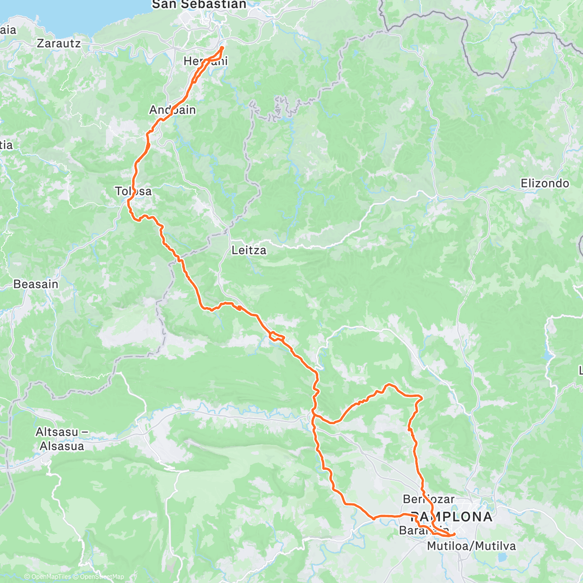 Map of the activity, Euri Txikia… JAJAJA