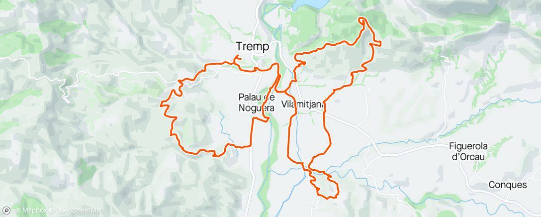 Map of the activity, GeoBike(CrestaXutRocNeretPuigcercos)
