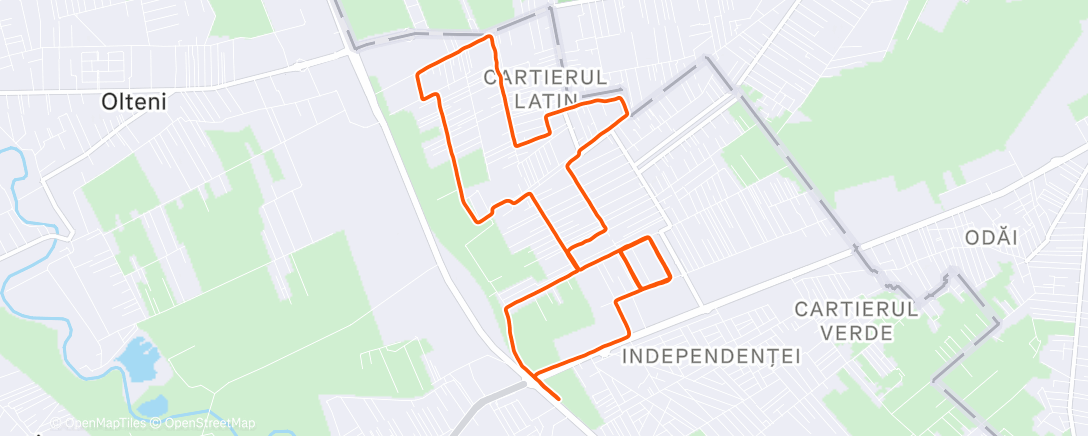 Карта физической активности (Morning Run)