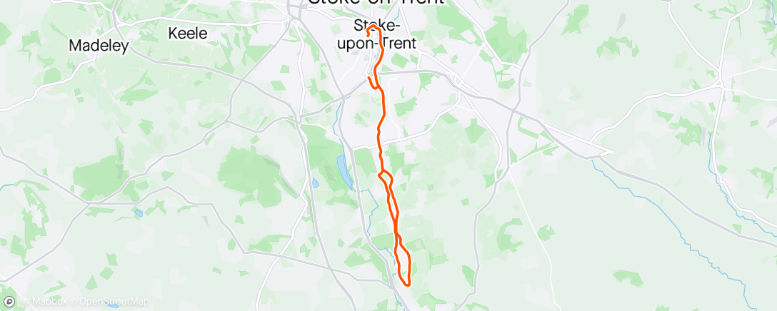 Map of the activity, Moderate Mixed Climber Ride