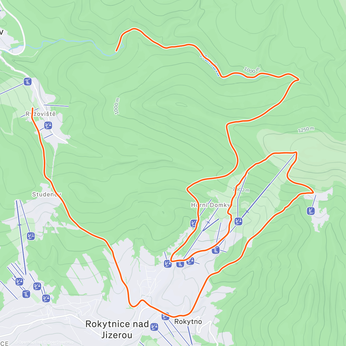 Карта физической активности (Trénink na Horského průvodce)