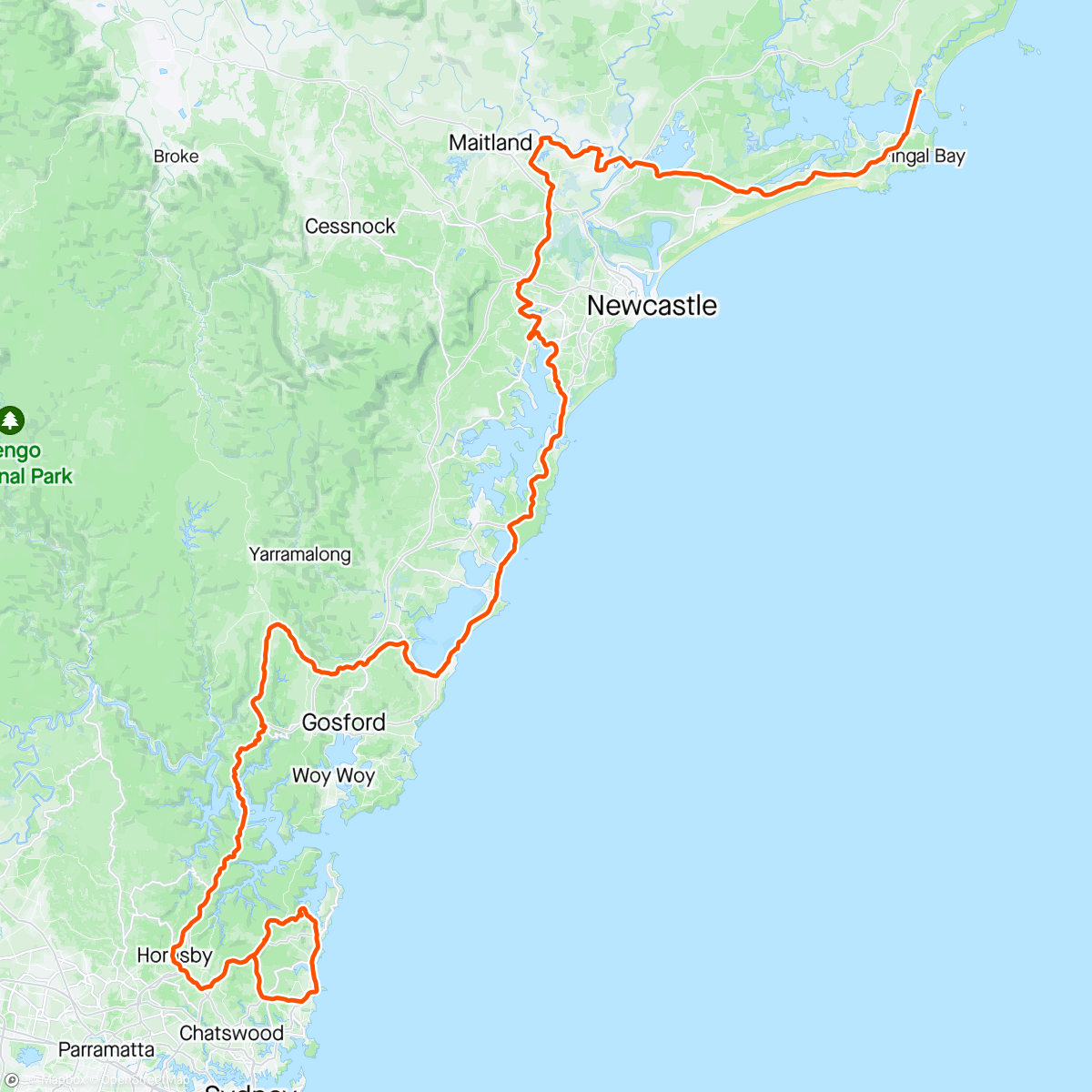 Map of the activity, New Anzac route. Cracka