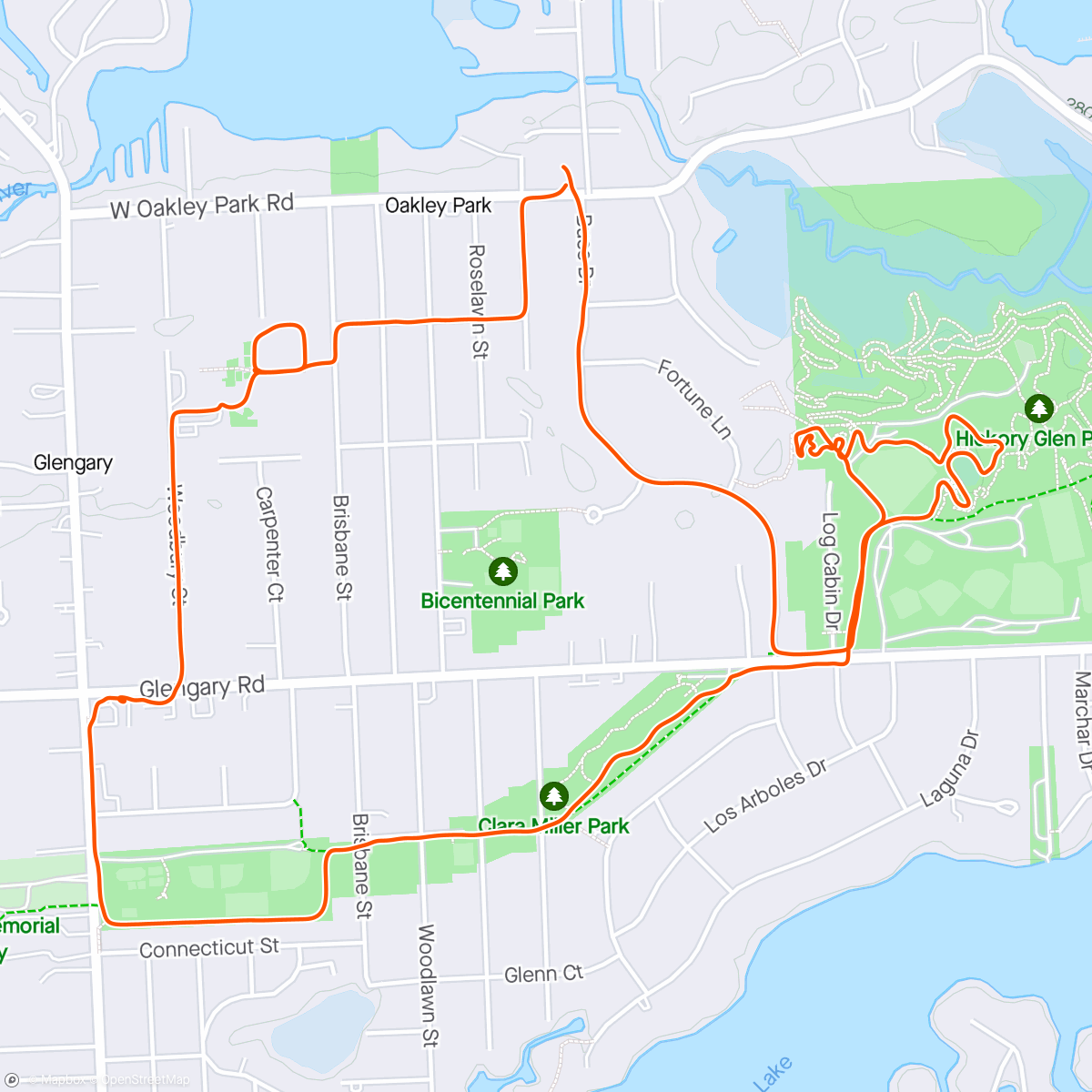 Map of the activity, Treat Run 🍦