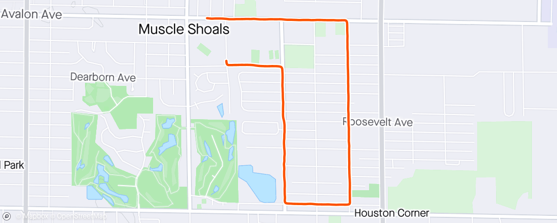 Map of the activity, Couch to -2min PR