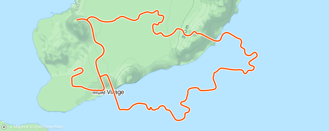 Map of the activity, Zwift - Pacer Group Ride: Triple Flat Loops in Watopia with Bernie