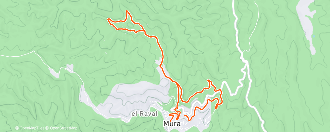 Map of the activity, Morning Mountain Bike Ride
