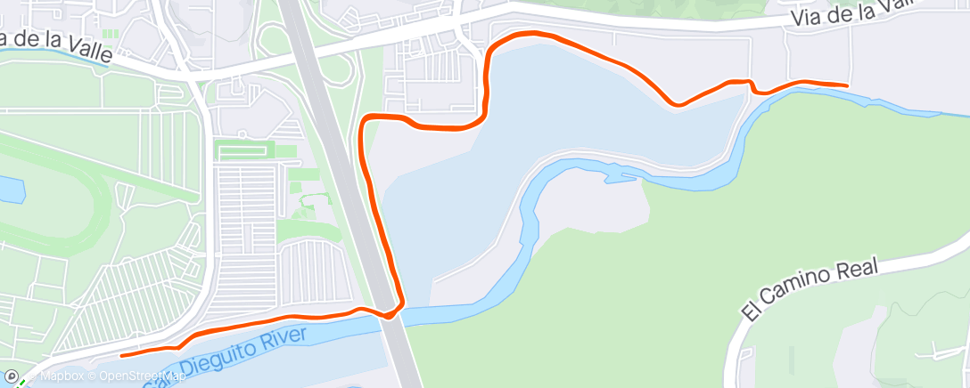Map of the activity, Recovery run