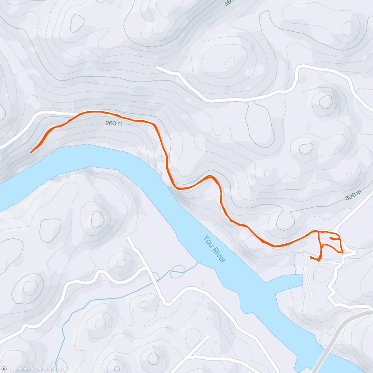 Map of the activity, Furong Village Scenic Morning Run