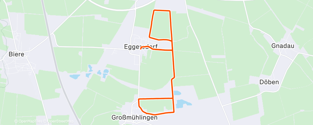 Map of the activity, Spaziergang am Nachmittag