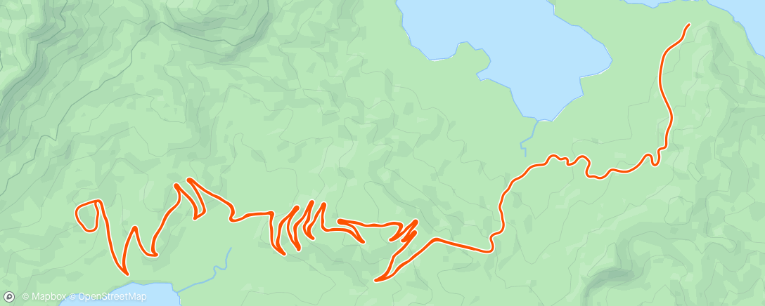 Carte de l'activité Zwift - Road to Sky in Watopia