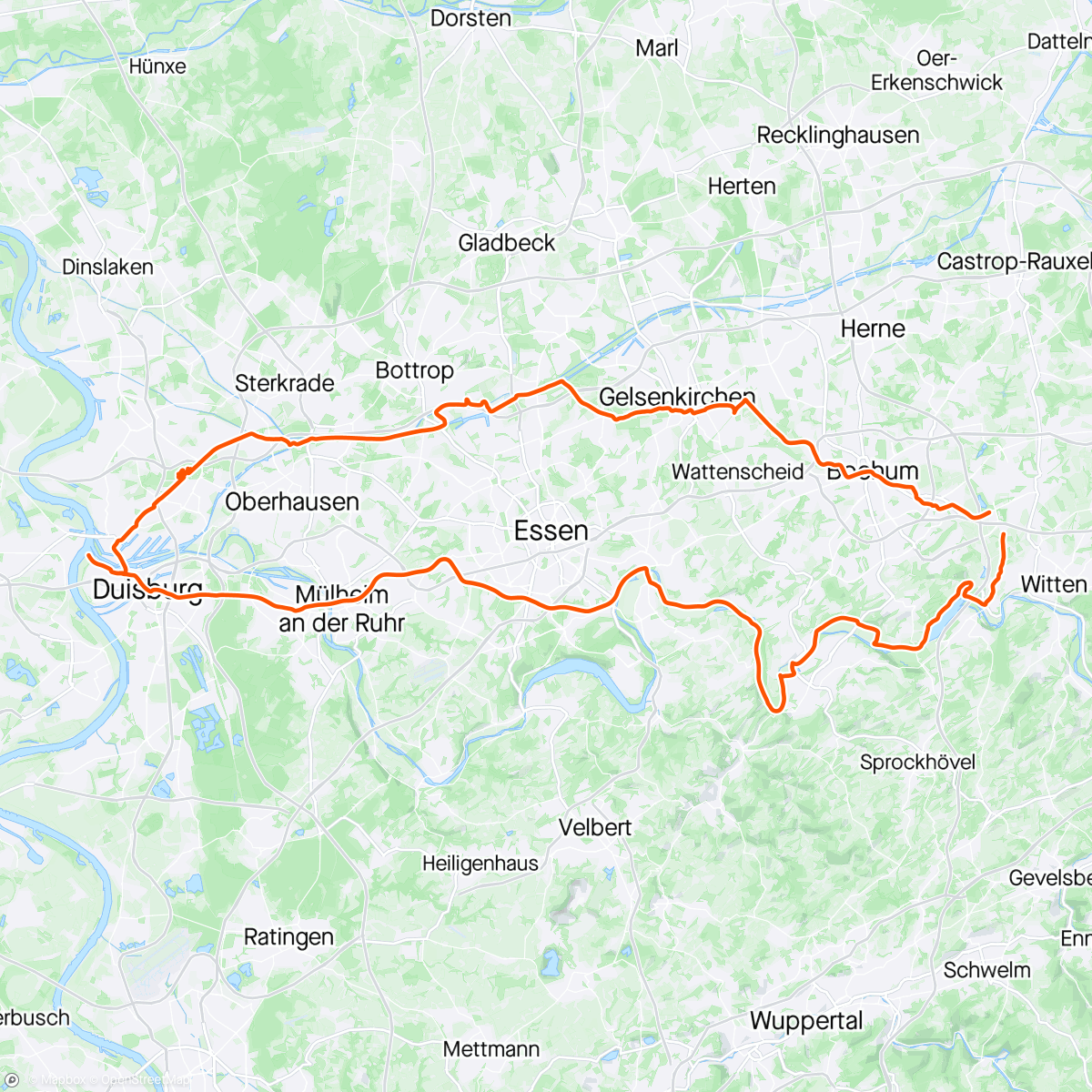 Map of the activity, M78 Gravel Ride