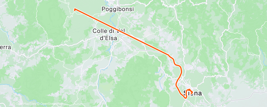 Map of the activity, Morning Walk