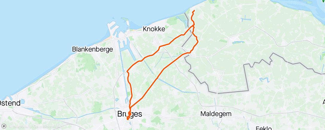 Карта физической активности (Rondje Brugge ☕️)