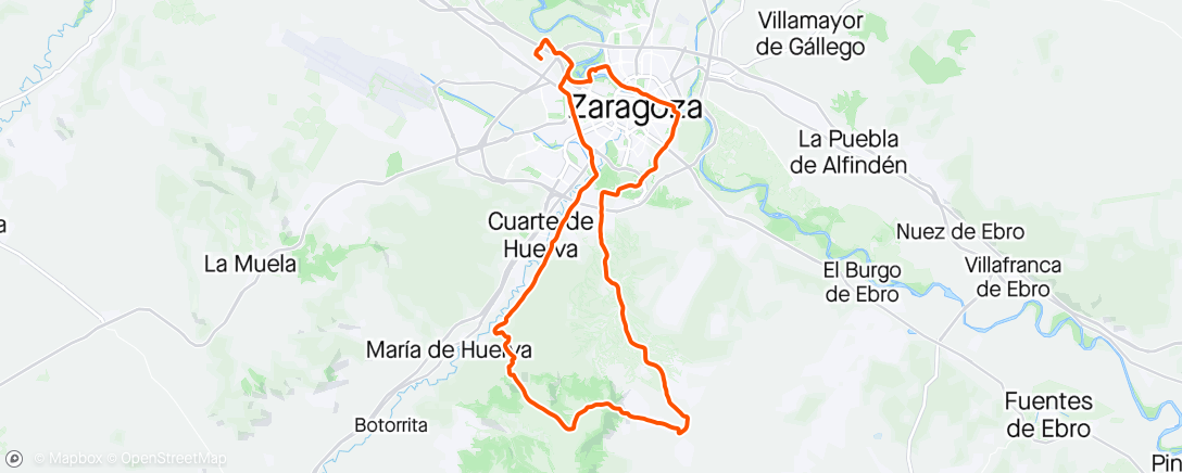 Map of the activity, Subida a la balsa - Torrecilla - El verde