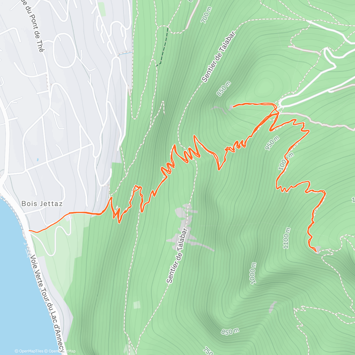 Map of the activity, VEYRIER 🌄