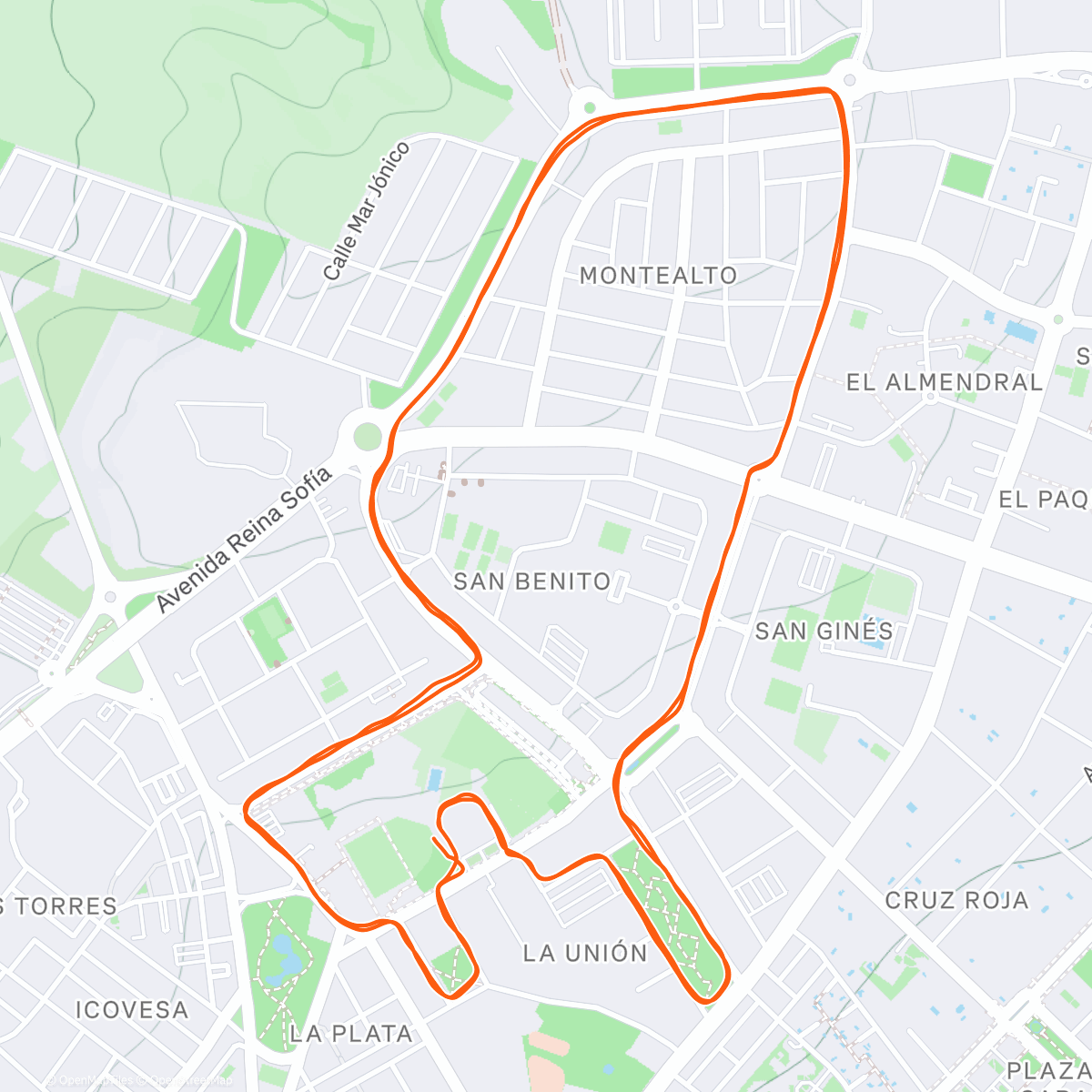 Map of the activity, Carrera el Pilar 👌🏼con momentos únicos ✨🤗