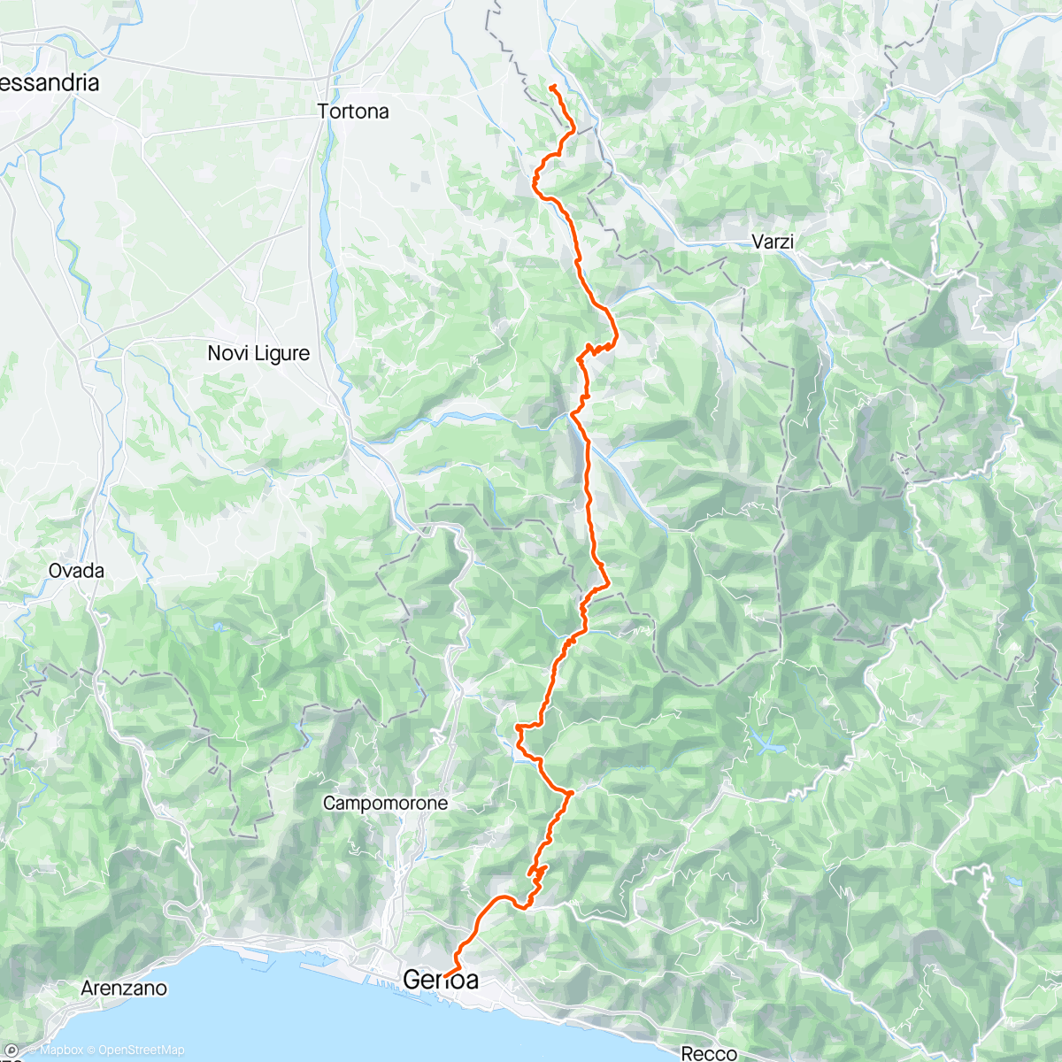 Map of the activity, D6 Salice Terme