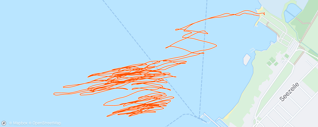 Map of the activity, Podo mit ordentlich Südwind und ordentlich Böhen ☀️😎💨