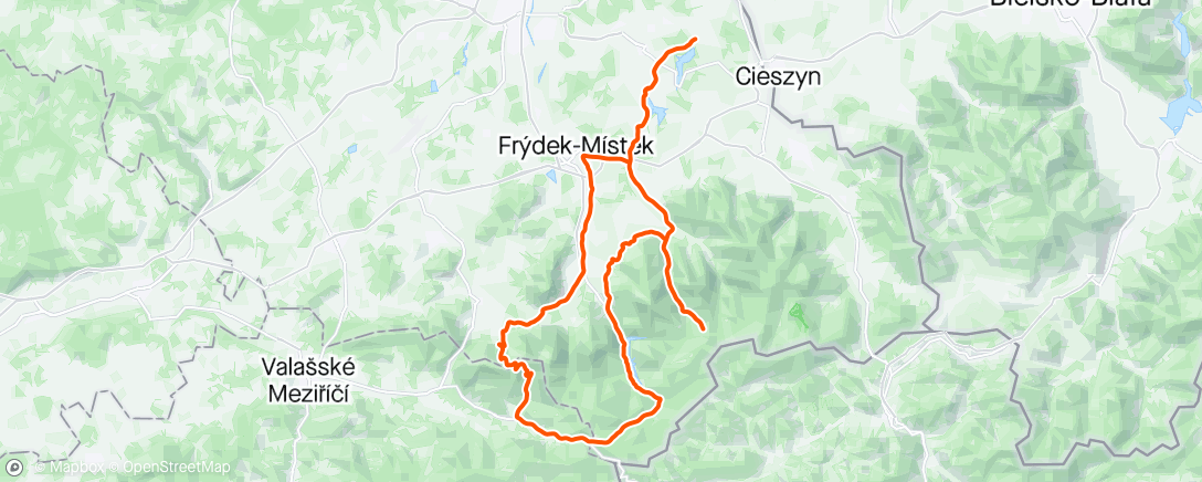 Map of the activity, Pustevny, Bečva, Bílá, Malenovice, Visalaje