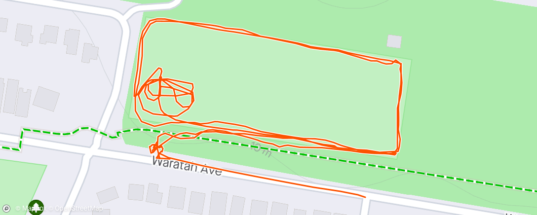 Map of the activity, Kids ride while we walk... working off some easter eggs!