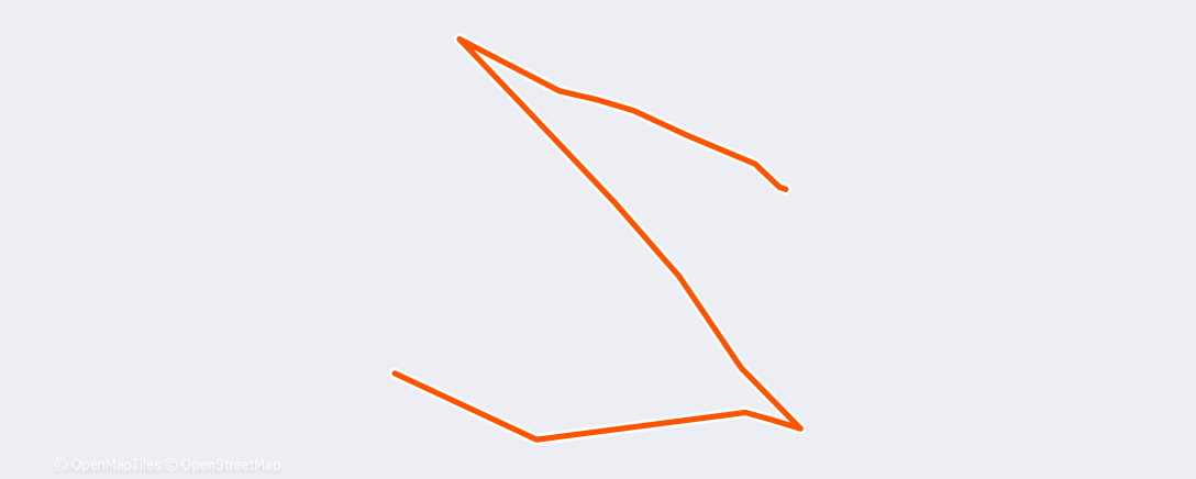 Map of the activity, Evening Workout