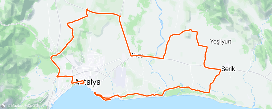 Map of the activity, Tour of Turkey #1