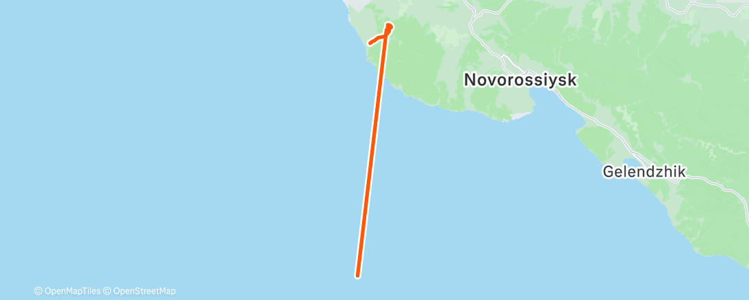 Map of the activity, Тренировка (утро)