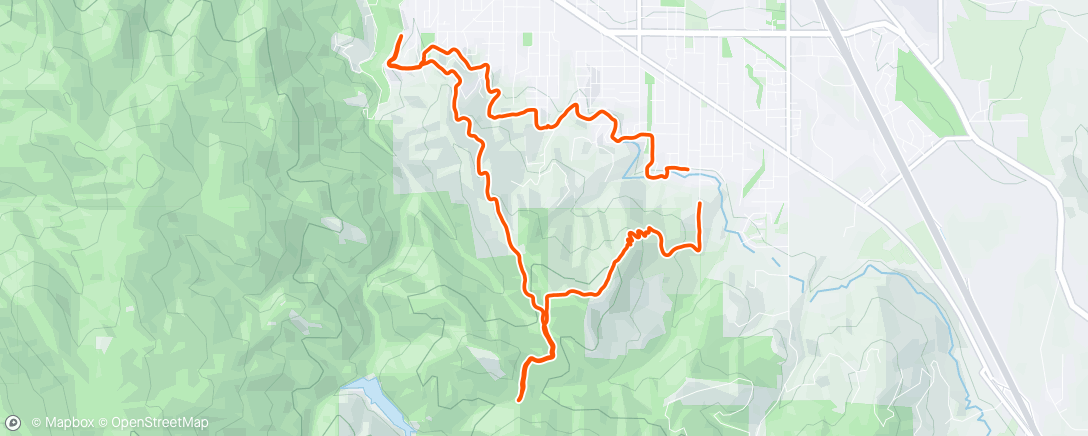 Map of the activity, Tempo to lamb saddle