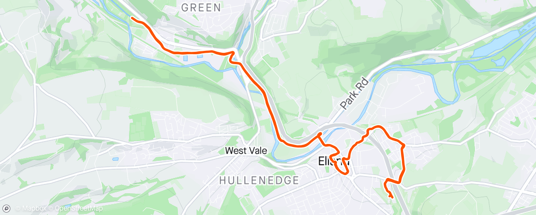 Map of the activity, 2 mile wu, 4(5)(90’), 2 mile wd