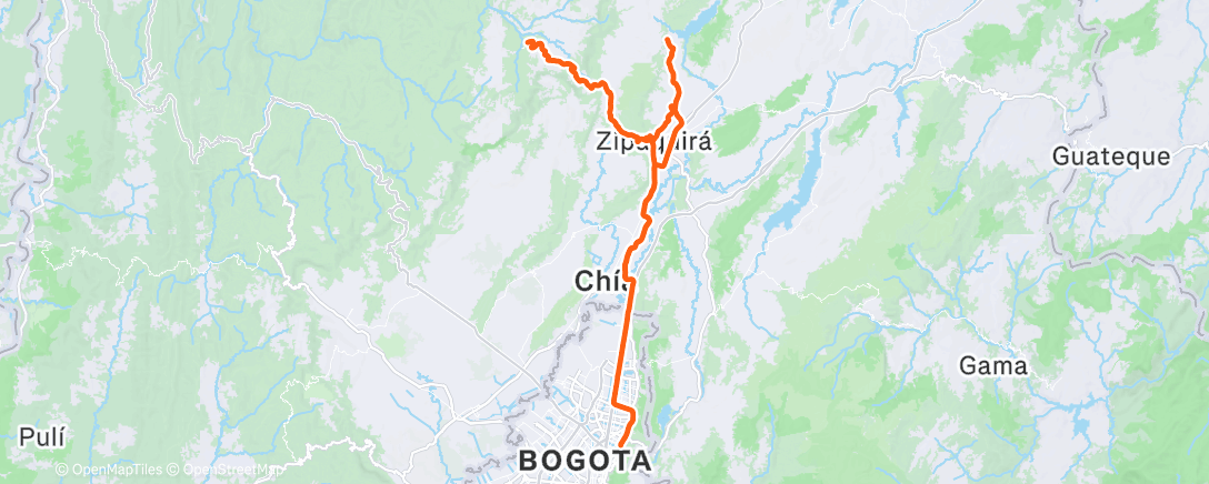 Map of the activity, Morning Ride