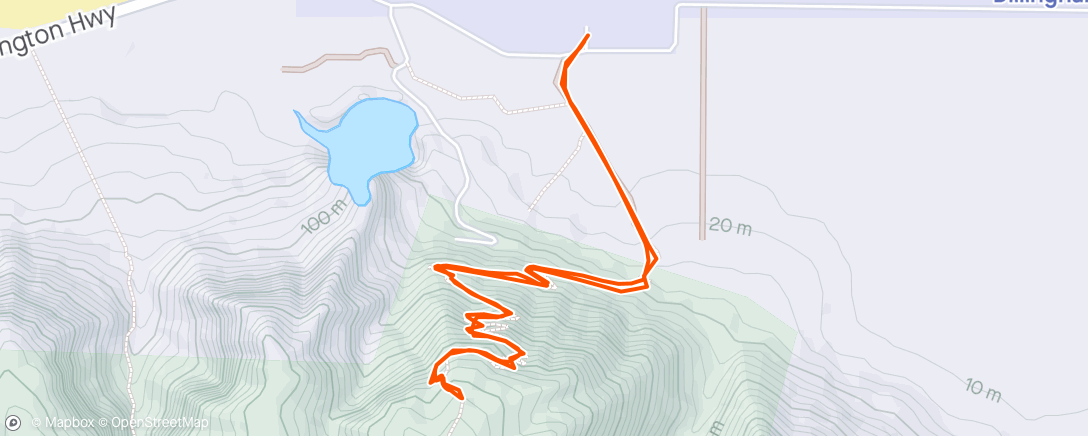 Map of the activity, Kealia Trail