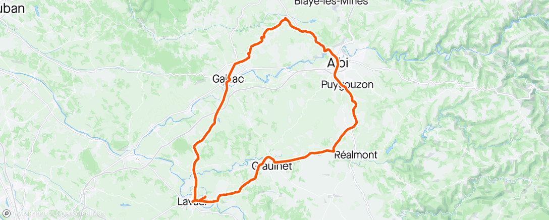 アクティビティ「Vélo du matin」の地図