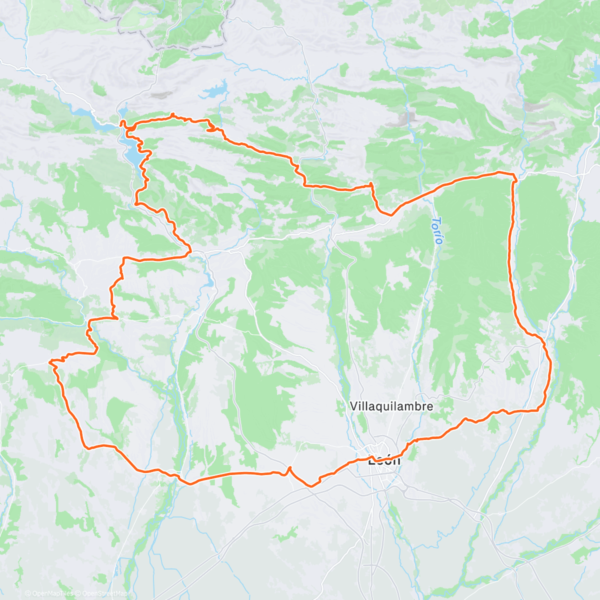 Map of the activity, Cecina y quesu