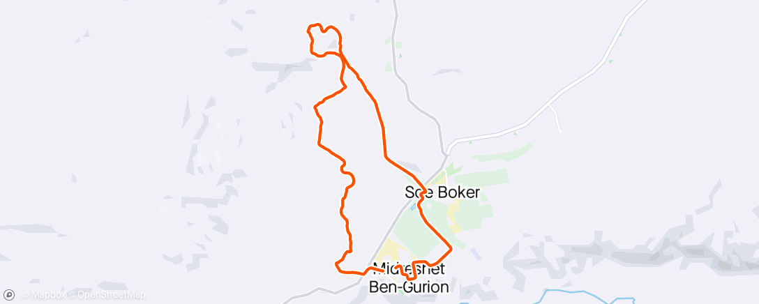 Mapa de la actividad, Morning Trail Run