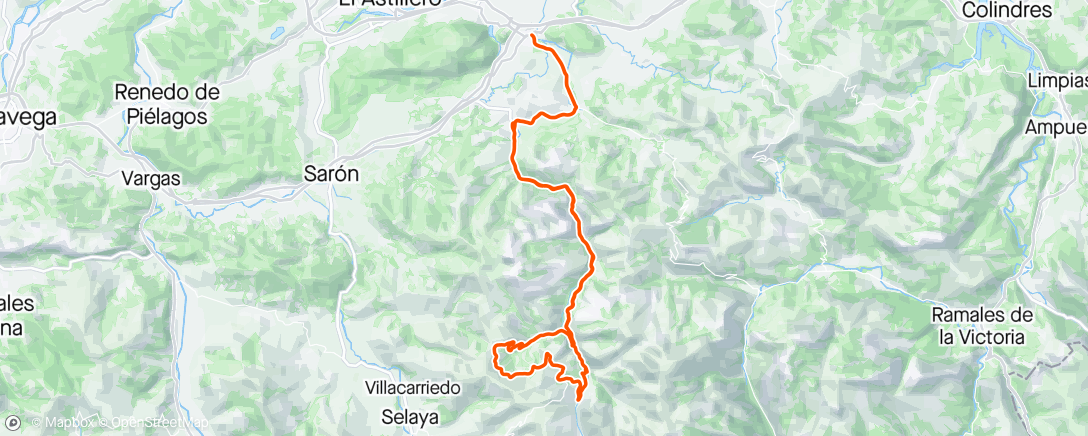 Map of the activity, Otra vuelta a Merilla