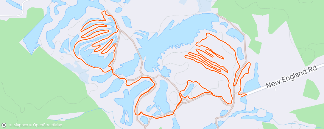 Map of the activity, 1st mountain bike ride of the season - I missed the woods!