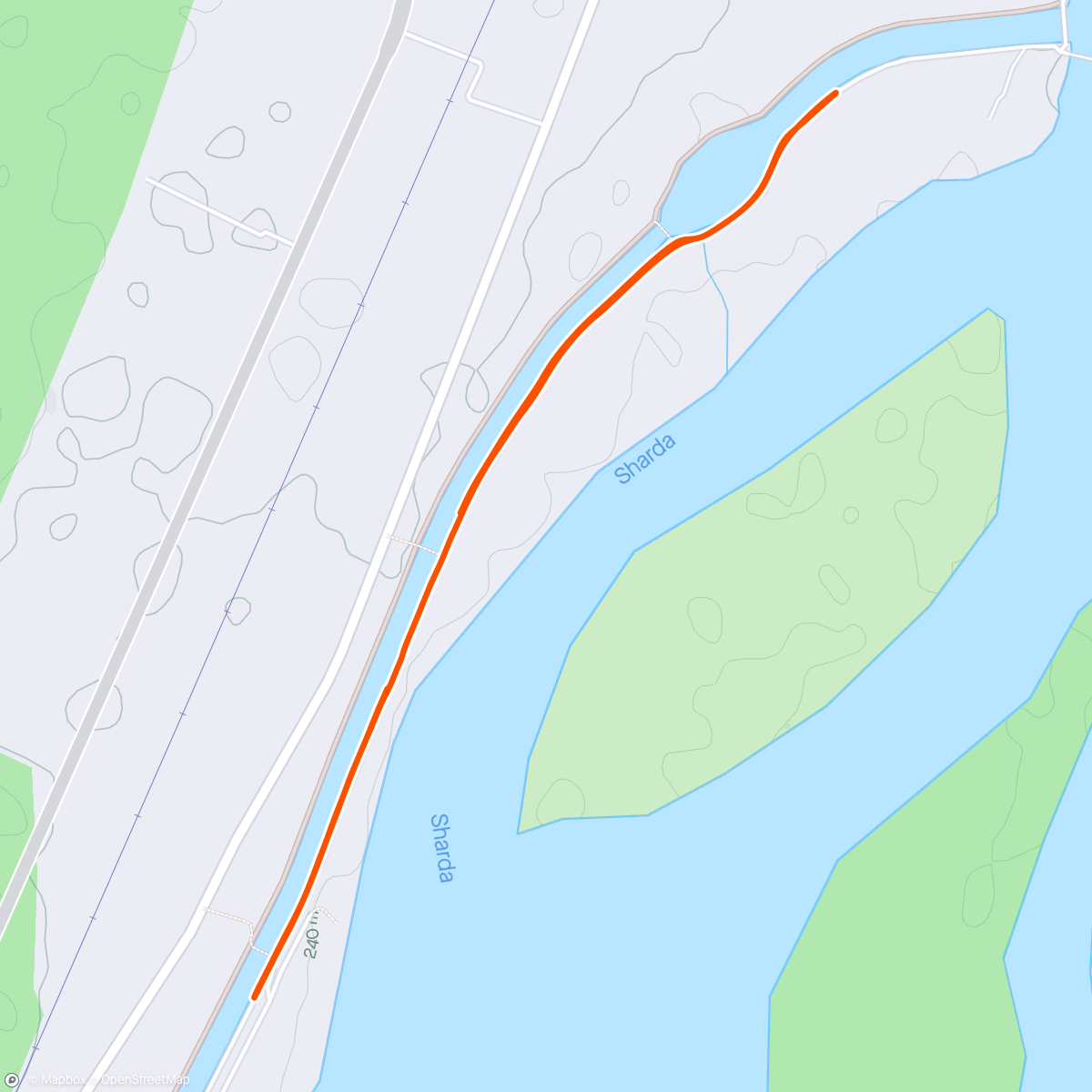 Mapa da atividade, Morning Run 5k