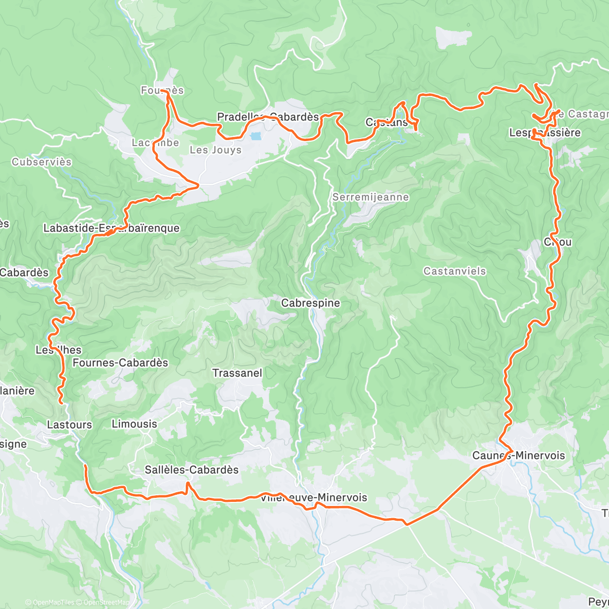 Карта физической активности (Lunch Ride)