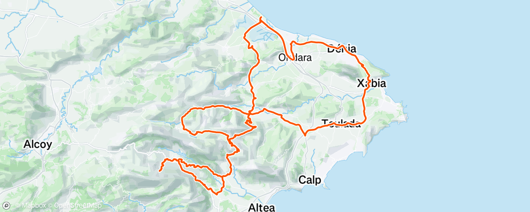 Map of the activity, Morning Ride