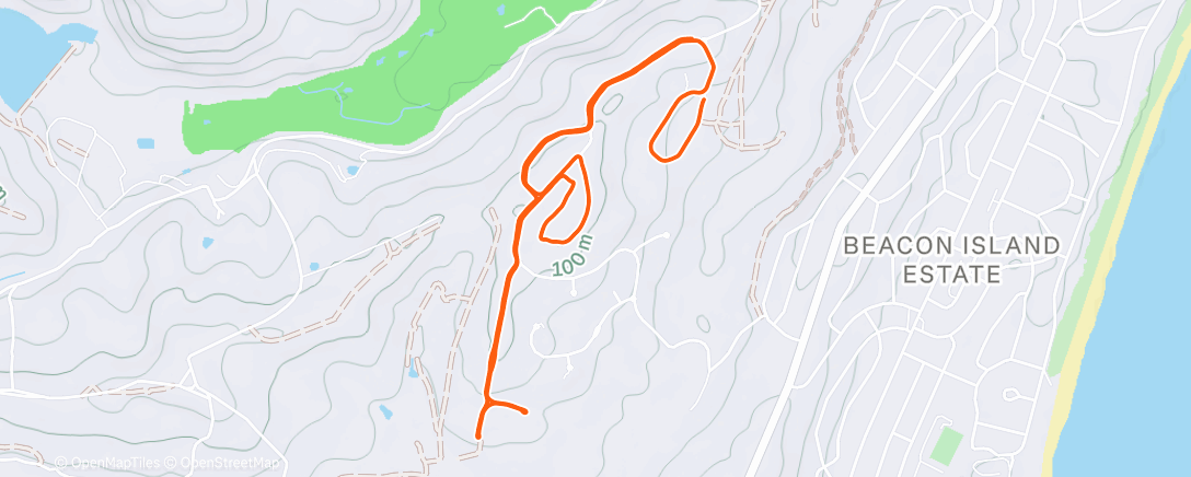 Map of the activity, Morning Walk