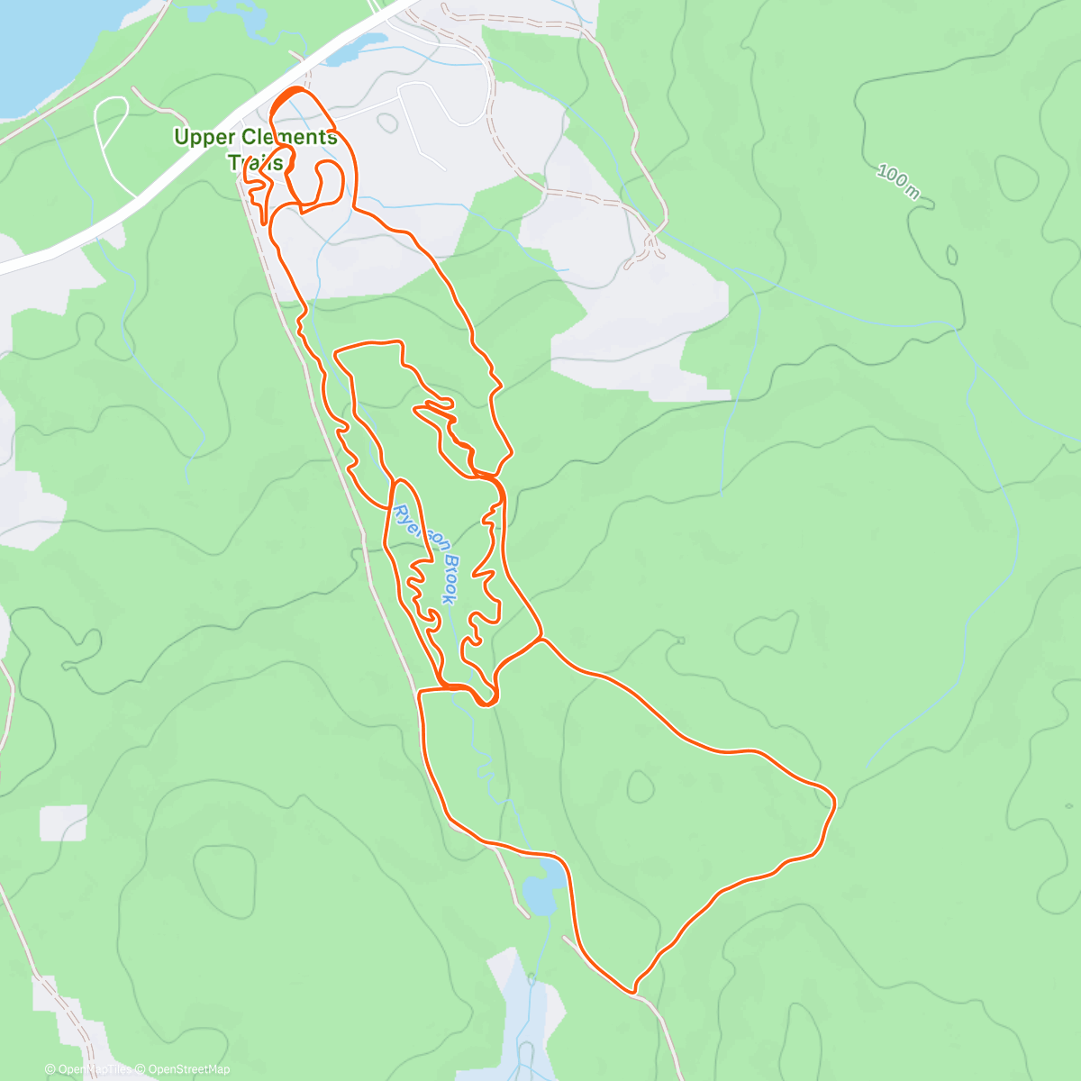 Map of the activity, Lunch Run