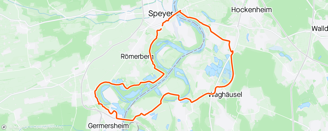 アクティビティ「Abendradfahrt」の地図