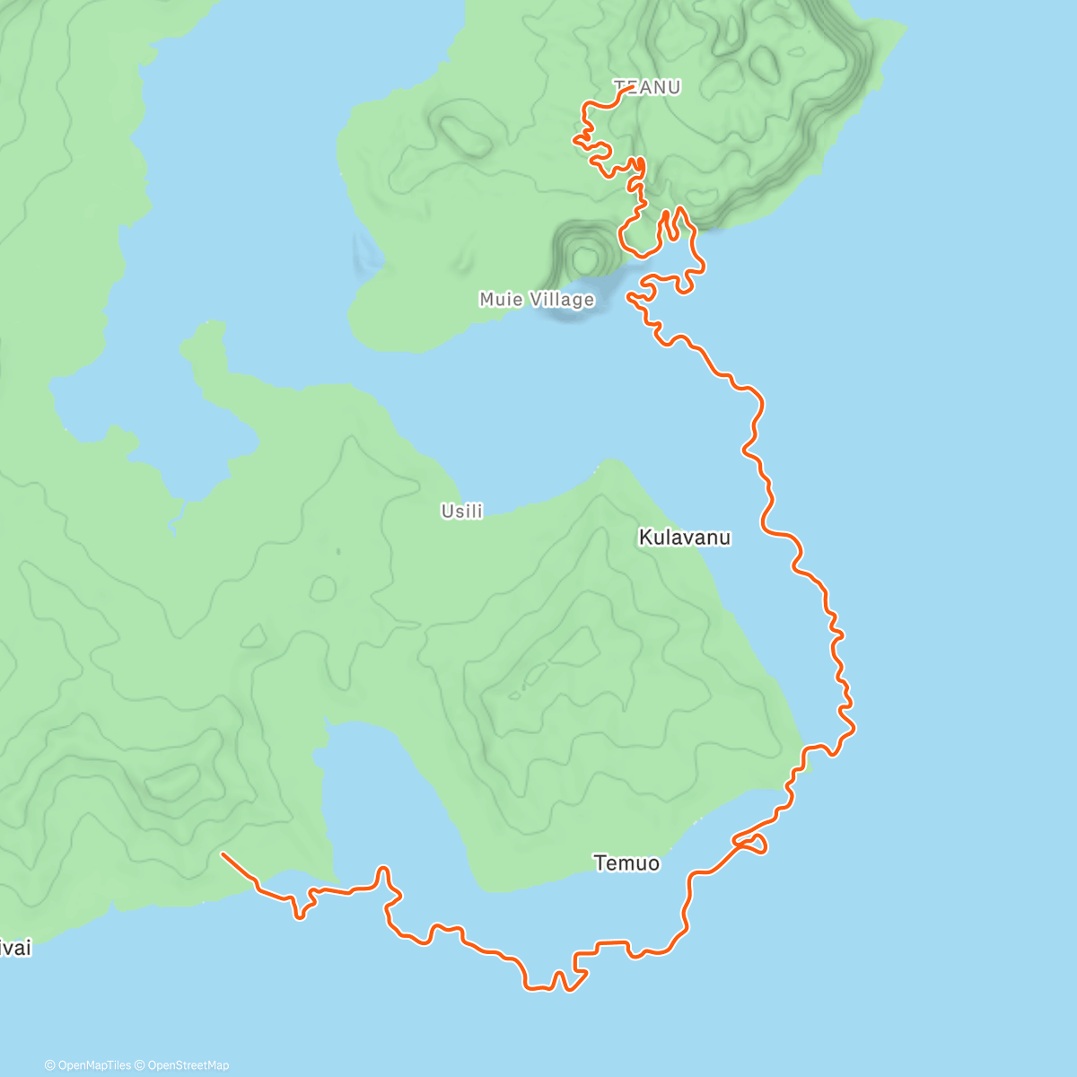 Map of the activity, Zwift - Jurassic Coast in Watopia