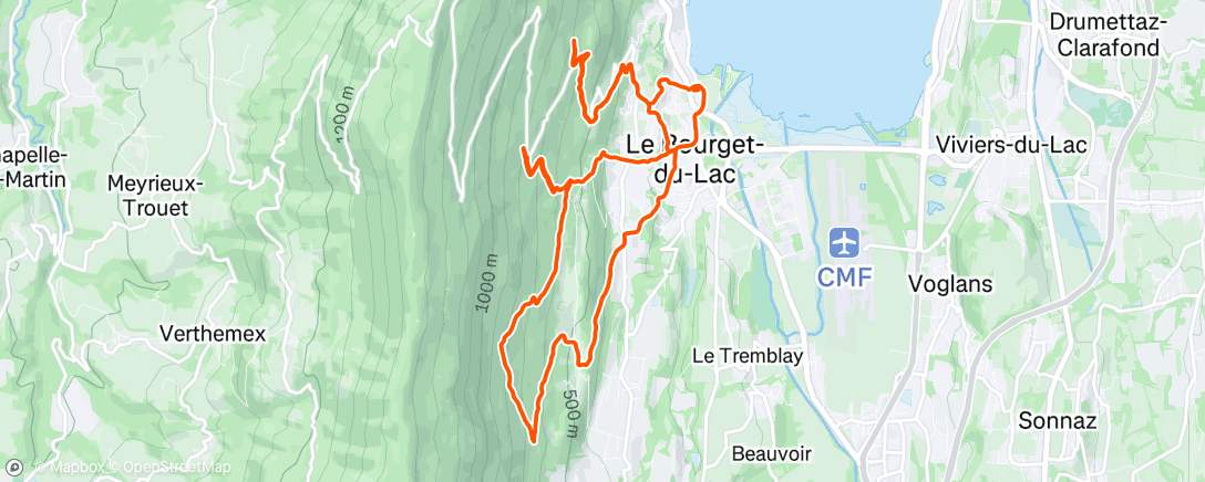 Map of the activity, Spé Trail