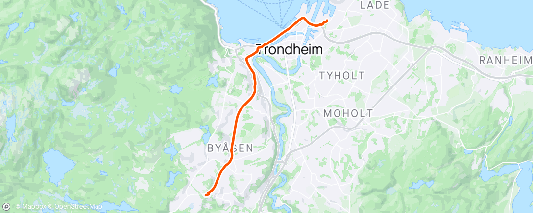 Mapa da atividade, E-Bike Commute (To Work Tuesday) - 🌤️ 2°C