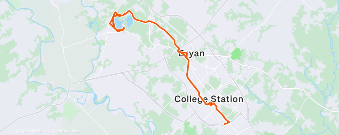 Map of the activity, Lunch Gravel Ride