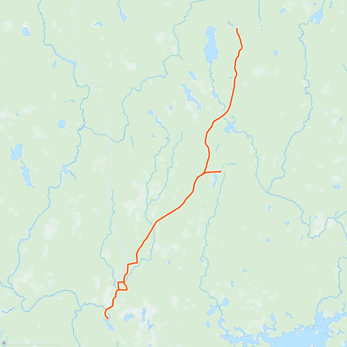 Map of the activity, Endless gravel