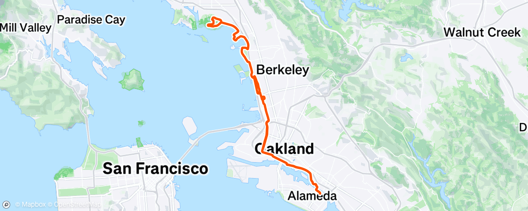 Map of the activity, Morning Ride